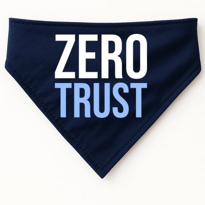 Zero Trust Security Cyber Security Hacking Developer Funny USA-Made Doggie Bandana