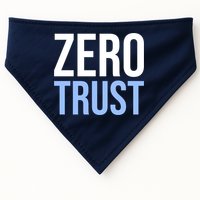 Zero Trust Security Cyber Security Hacking Developer Funny USA-Made Doggie Bandana