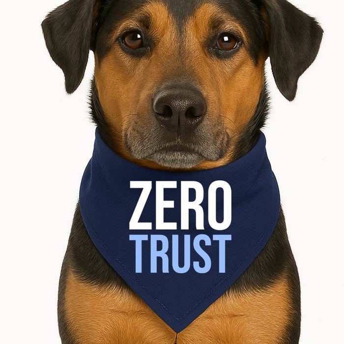 Zero Trust Security Cyber Security Hacking Developer Funny USA-Made Doggie Bandana