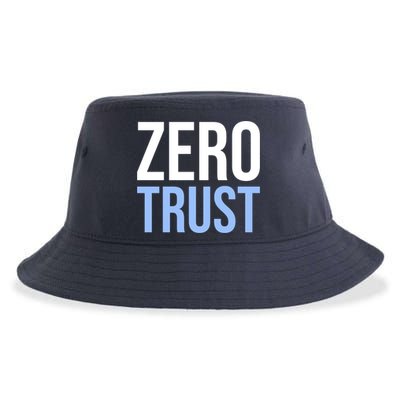 Zero Trust Security Cyber Security Hacking Developer Funny Sustainable Bucket Hat