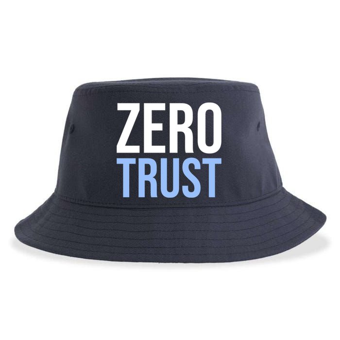 Zero Trust Security Cyber Security Hacking Developer Funny Sustainable Bucket Hat