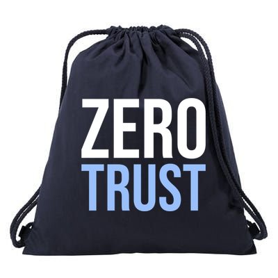 Zero Trust Security Cyber Security Hacking Developer Funny Drawstring Bag