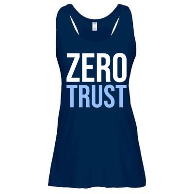 Zero Trust Security Cyber Security Hacking Developer Funny Ladies Essential Flowy Tank
