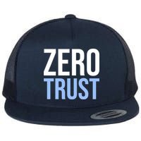 Zero Trust Security Cyber Security Hacking Developer Funny Flatbill Hat