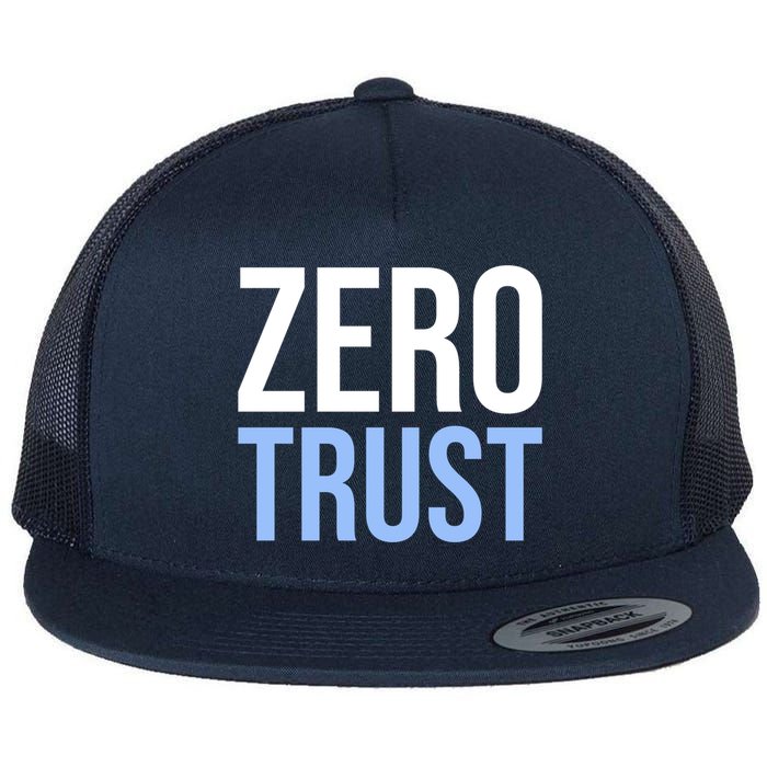 Zero Trust Security Cyber Security Hacking Developer Funny Flatbill Hat