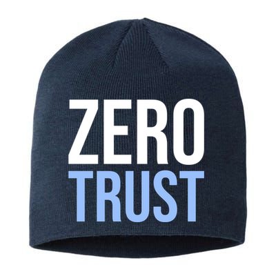 Zero Trust Security Cyber Security Hacking Developer Funny Sustainable Beanie