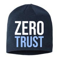 Zero Trust Security Cyber Security Hacking Developer Funny Sustainable Beanie