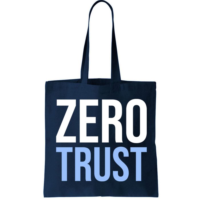 Zero Trust Security Cyber Security Hacking Developer Funny Bag