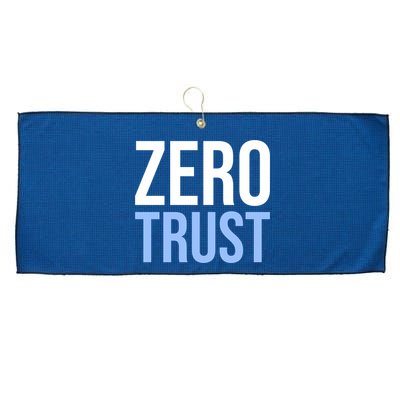 Zero Trust Security Cyber Security Hacking Developer Funny Large Microfiber Waffle Golf Towel