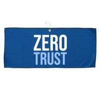 Zero Trust Security Cyber Security Hacking Developer Funny Large Microfiber Waffle Golf Towel