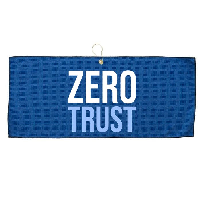 Zero Trust Security Cyber Security Hacking Developer Funny Large Microfiber Waffle Golf Towel