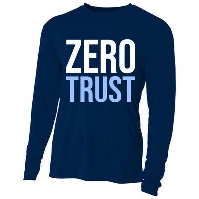Zero Trust Security Cyber Security Hacking Developer Funny Cooling Performance Long Sleeve Crew