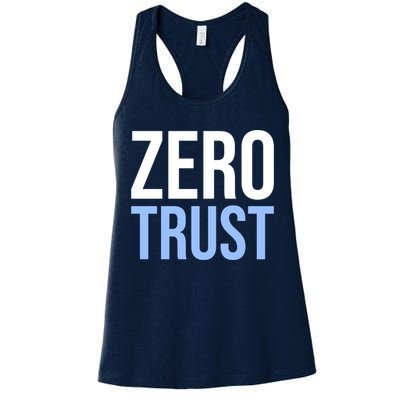 Zero Trust Security Cyber Security Hacking Developer Funny Womens Tank Top