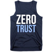 Zero Trust Security Cyber Security Hacking Developer Funny Tank Top