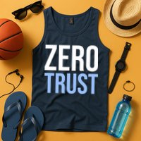 Zero Trust Security Cyber Security Hacking Developer Funny Tank Top