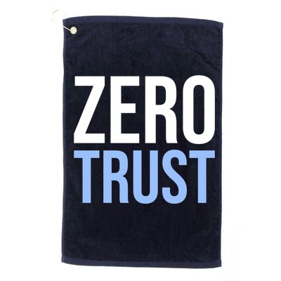 Zero Trust Security Cyber Security Hacking Developer Funny Golf Towel