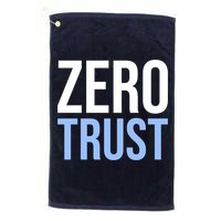 Zero Trust Security Cyber Security Hacking Developer Funny Golf Towel