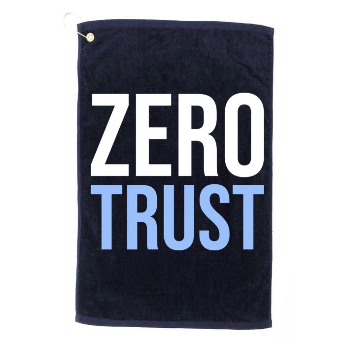 Zero Trust Security Cyber Security Hacking Developer Funny Golf Towel