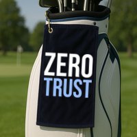 Zero Trust Security Cyber Security Hacking Developer Funny Golf Towel