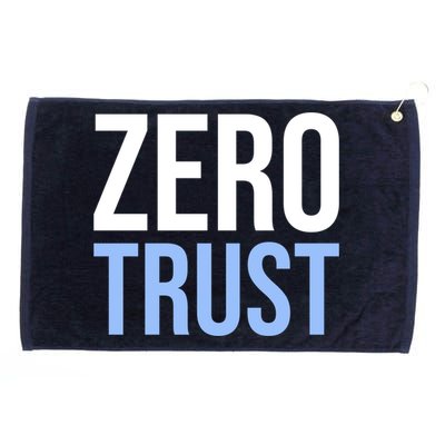 Zero Trust Security Cyber Security Hacking Developer Funny Grommeted Golf Towel