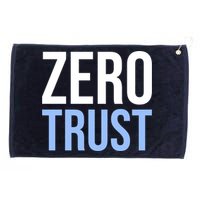 Zero Trust Security Cyber Security Hacking Developer Funny Grommeted Golf Towel