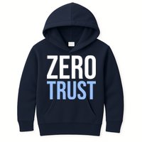 Zero Trust Security Cyber Security Hacking Developer Funny Kids Hoodie