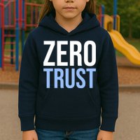 Zero Trust Security Cyber Security Hacking Developer Funny Kids Hoodie
