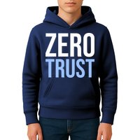 Zero Trust Security Cyber Security Hacking Developer Funny Kids Hoodie