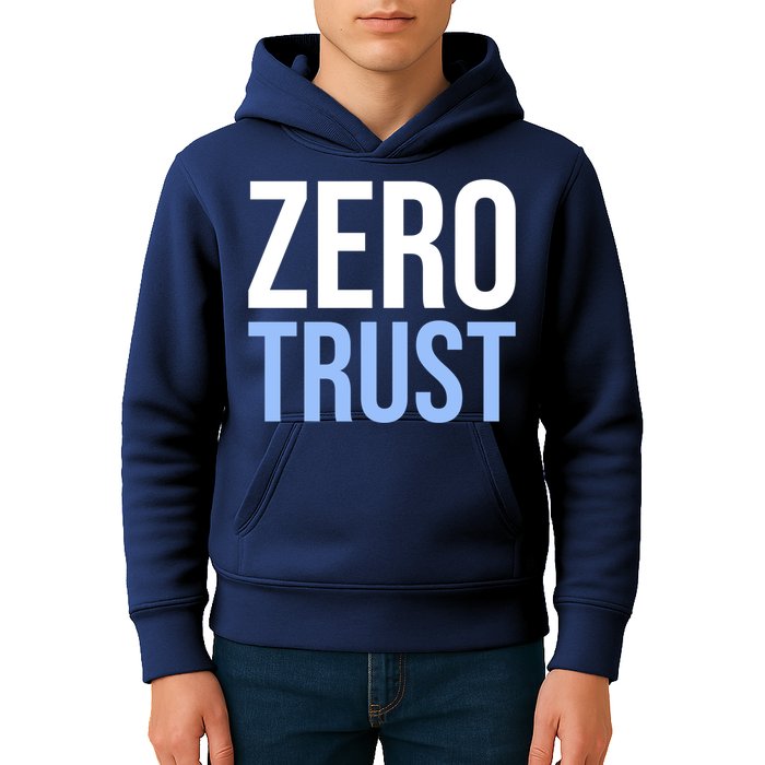 Zero Trust Security Cyber Security Hacking Developer Funny Kids Hoodie