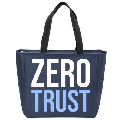 Zero Trust Security Cyber Security Hacking Developer Funny Zip Tote Bag