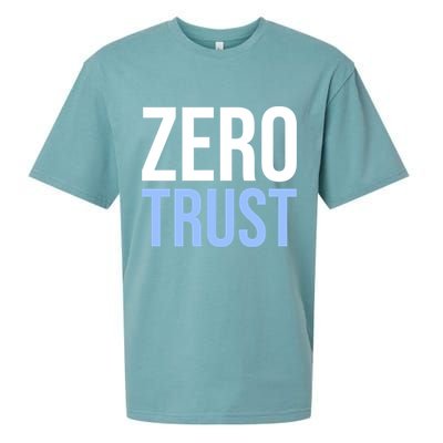 Zero Trust Security Cyber Security Hacking Developer Funny Sueded Cloud Jersey T-Shirt