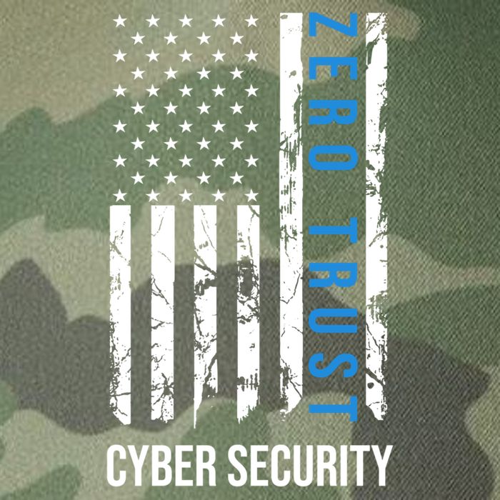 Zero Trust Us Flag Cyber Security Hacking Hacker Developer Funny Gift Legacy Tie Dye Trucker Hat