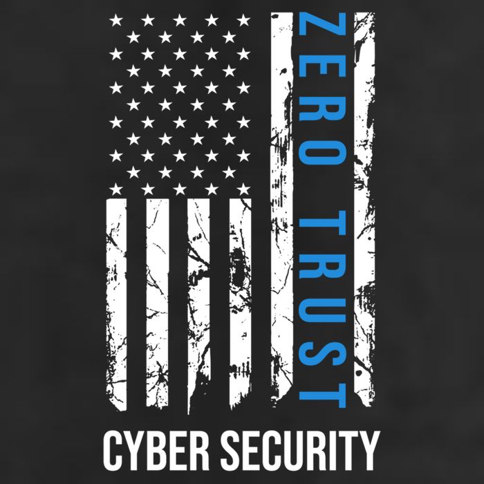 Zero Trust Us Flag Cyber Security Hacking Hacker Developer Funny Gift Trucker Hat