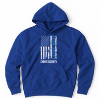 Zero Trust Us Flag Cyber Security Hacking Hacker Developer Funny Gift Hoodie