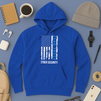 Zero Trust Us Flag Cyber Security Hacking Hacker Developer Funny Gift Hoodie