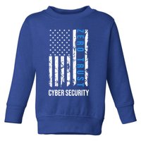 Zero Trust Us Flag Cyber Security Hacking Hacker Developer Funny Gift Toddler Sweatshirt