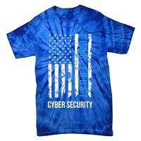 Zero Trust Us Flag Cyber Security Hacking Hacker Developer Funny Gift Tie-Dye T-Shirt