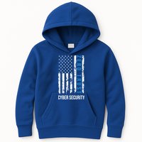 Zero Trust Us Flag Cyber Security Hacking Hacker Developer Funny Gift Kids Hoodie