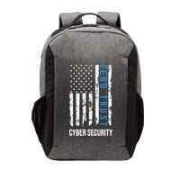 Zero Trust Us Flag Cyber Security Hacking Hacker Developer Funny Gift Vector Backpack