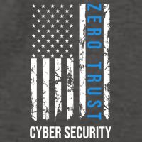 Zero Trust Us Flag Cyber Security Hacking Hacker Developer Funny Gift Vector Backpack