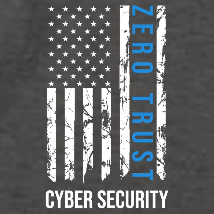 Zero Trust Us Flag Cyber Security Hacking Hacker Developer Funny Gift Vector Backpack