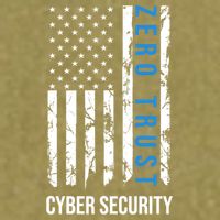 Zero Trust Us Flag Cyber Security Hacking Hacker Developer Funny Gift Garment-Dyed Women's Muscle Tee