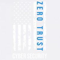 Zero Trust Us Flag Cyber Security Hacking Hacker Developer Funny Gift Garment-Dyed Sweatshirt