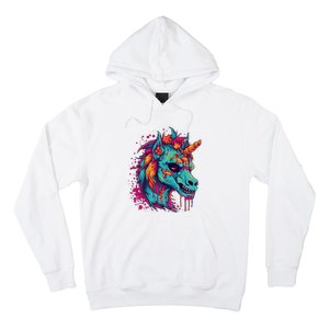 Zombie Unicorn Halloween Costume Scary Magical Hoodie