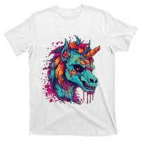 Zombie Unicorn Halloween Costume Scary Magical T-Shirt