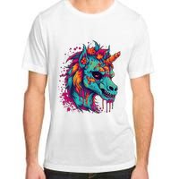 Zombie Unicorn Halloween Costume Scary Magical Adult ChromaSoft Performance T-Shirt