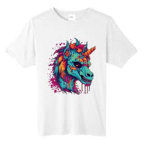 Zombie Unicorn Halloween Costume Scary Magical Tall Fusion ChromaSoft Performance T-Shirt