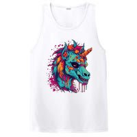 Zombie Unicorn Halloween Costume Scary Magical PosiCharge Competitor Tank