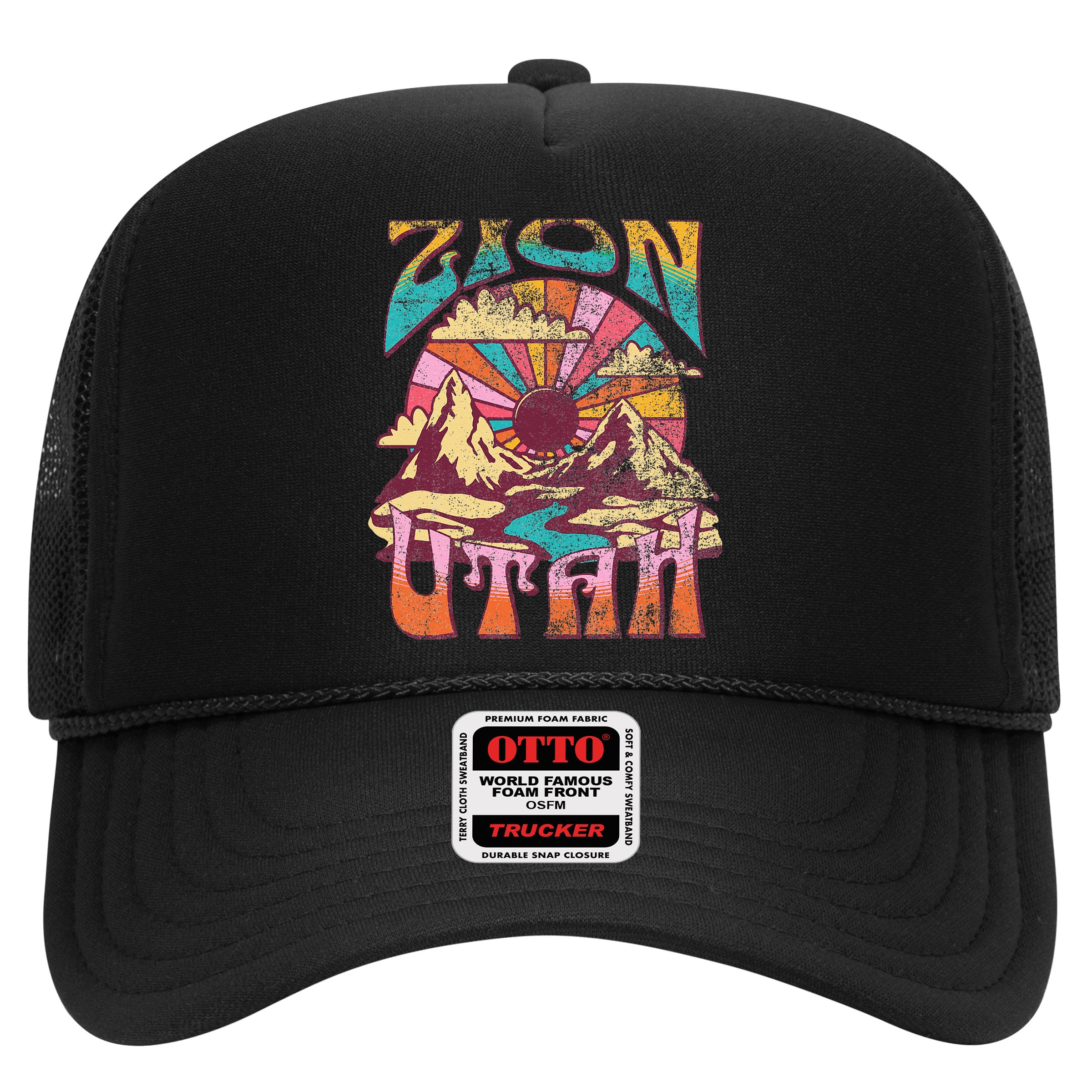 Zion Utah Nature Hiking Mountains Outdoors Vintage Hat