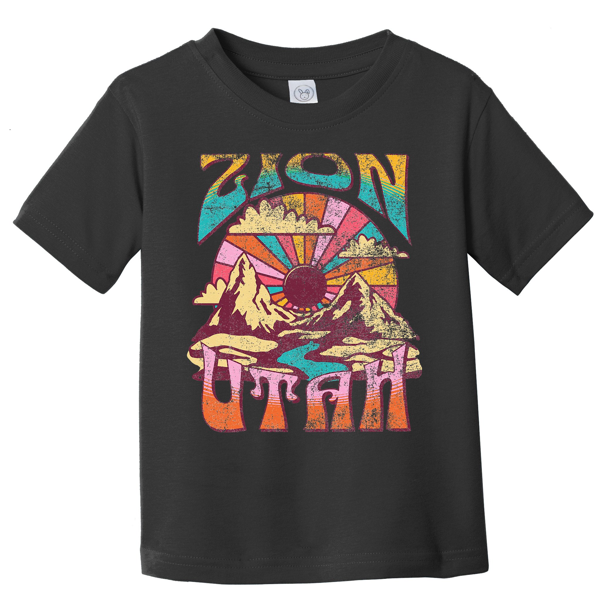 Zion Utah Nature Hiking Mountains Outdoors Vintage Toddler T-Shirt
